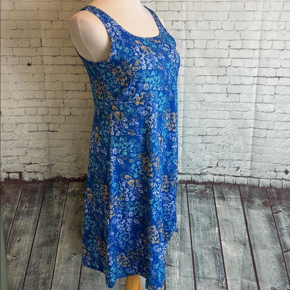 Columbia PFG Womens Freezer II Dress VIVID BLUE DEEP SEA DASH Sz M Granola Girl - Picture 10 of 16